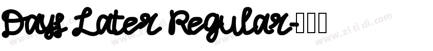 Days Later Regular字体转换